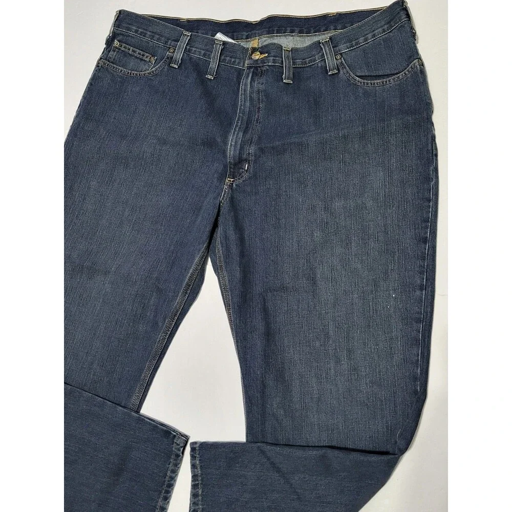 Carhartt Jeans Mens Size 46/30 Relaxed Fit 100% Cotton Blue Denim